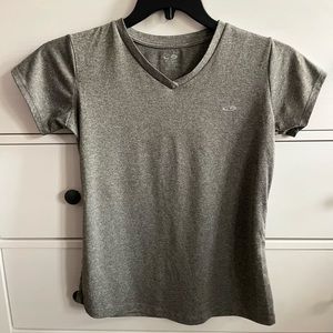 Champion V-Neck Gray Juniors XL Short Sleeve Top